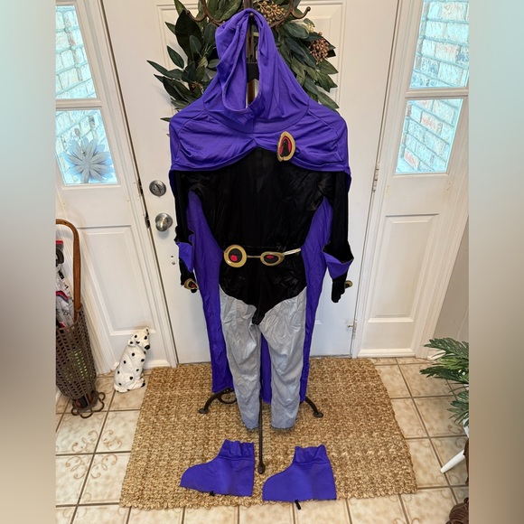 Kids Teen Titans Raven Play Dress Up Halloween Costume L - Picture 1 of 13
